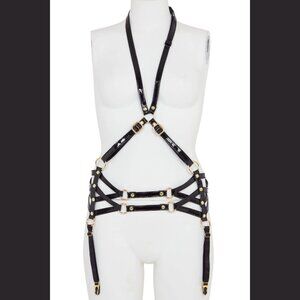 Regalia Black Suspender Adjustable Body Harness Size 10-14 ~ NEW in BOX